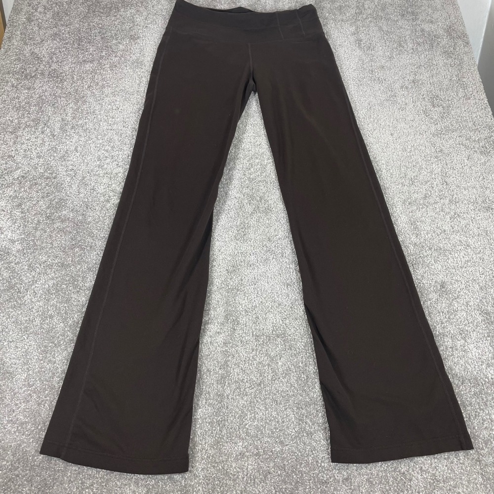 Prana Yoga Pants Womens Medium Wide Leg Flare Athleisure Stretchy Brown